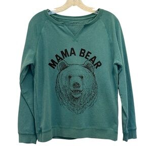 STATE OF MINE Graphic Mama Bear Sweatshirt Casual Motherhood S